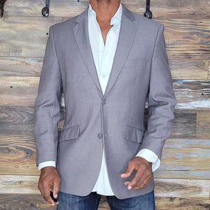 Giorgio Ferraro Gray Double Vented Blazer Sport Jacket Size 40R